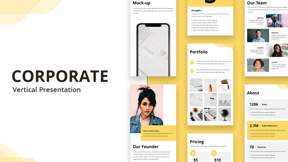 corporate pitch deck template 