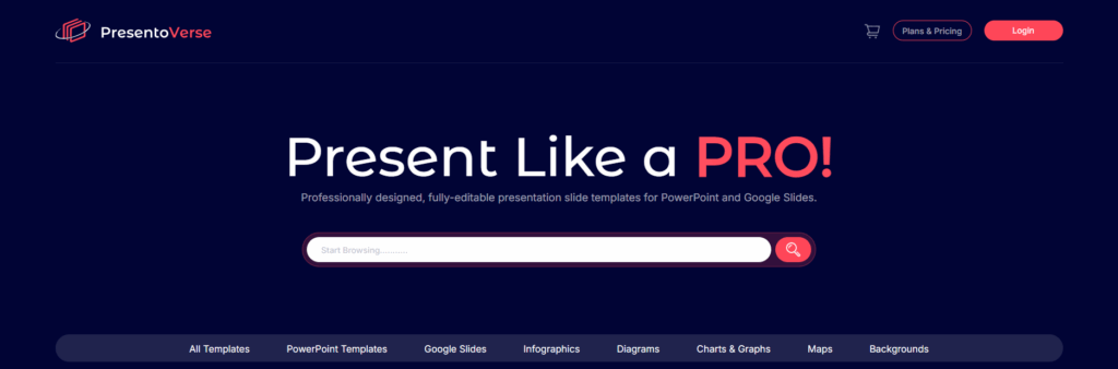 presentoverse - library of professional infographics
