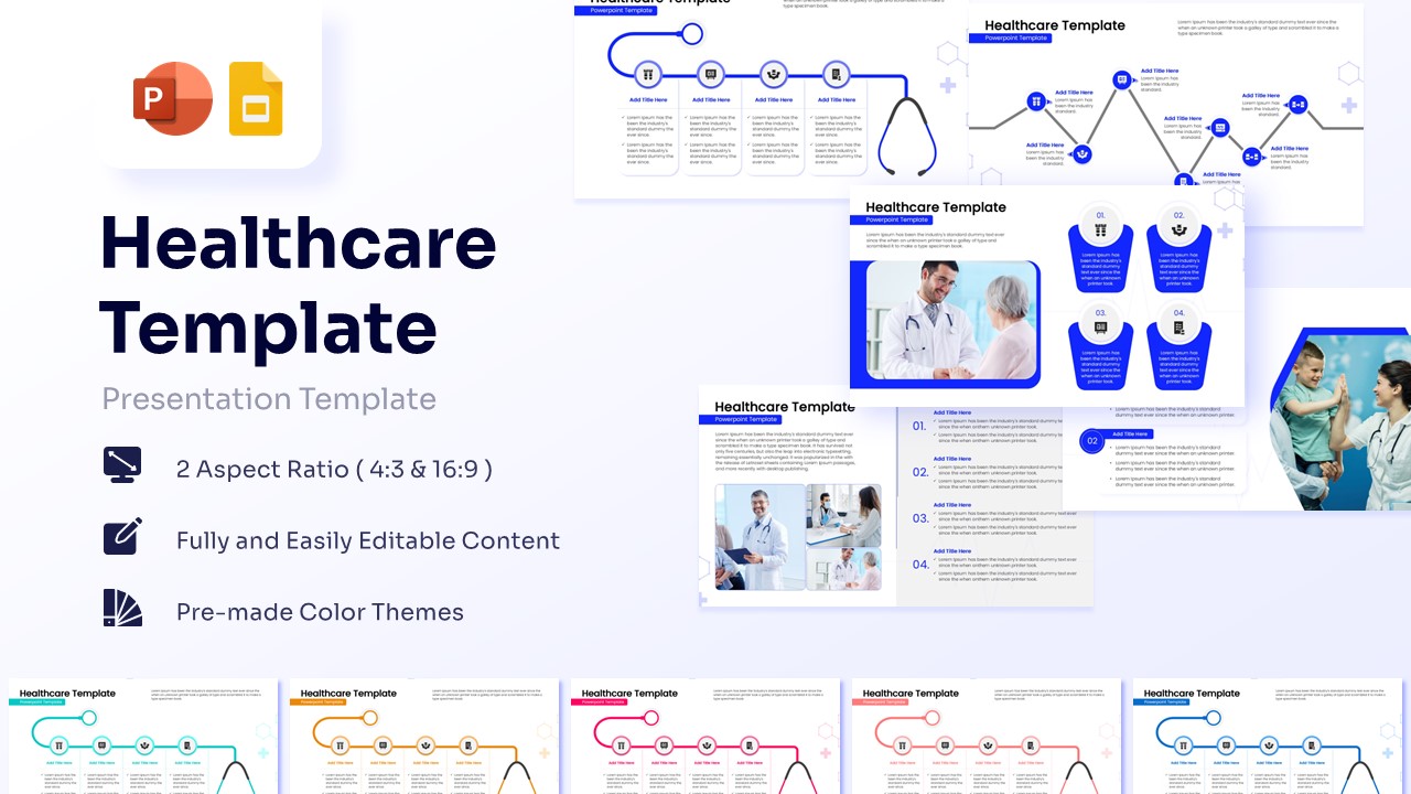 Healthcare Infographic Template For PowerPoint