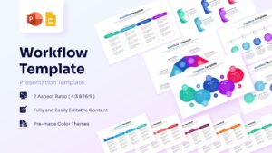 Featured image showcasing a professional workflow process diagram collection with various linear and circular infographic steps for business presentations