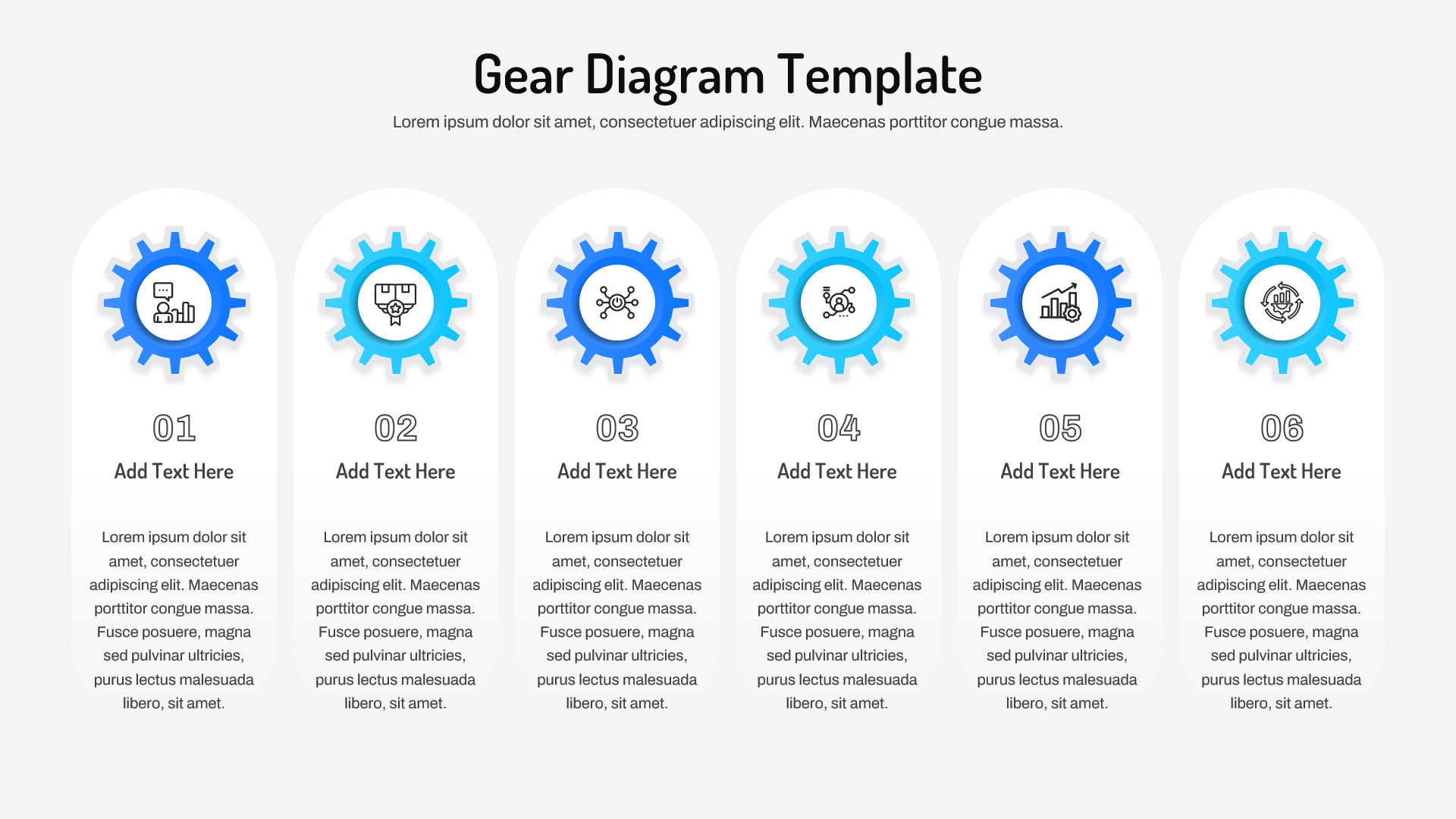 Gear process timeline diagram illustrating multiple workflow stages and milestones